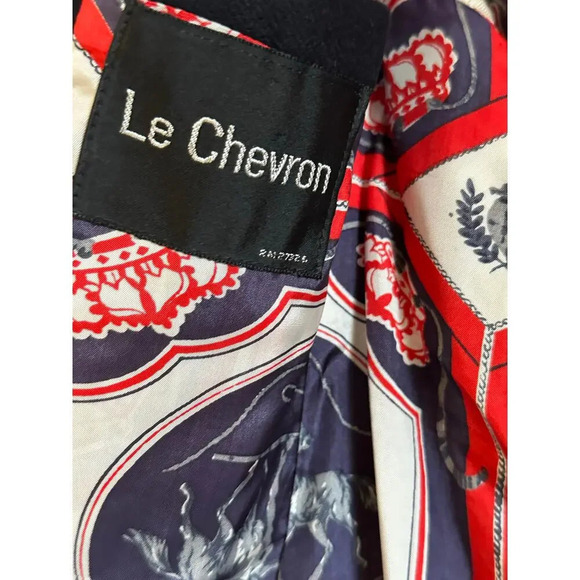 Vintage Le Chevron Double Breasted Wool Sport Coat size 38 - Picture 7 of 9